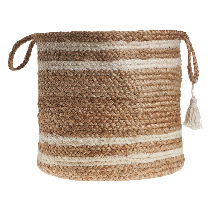 Double Shaded 100% Natural Jute Decorative Basket