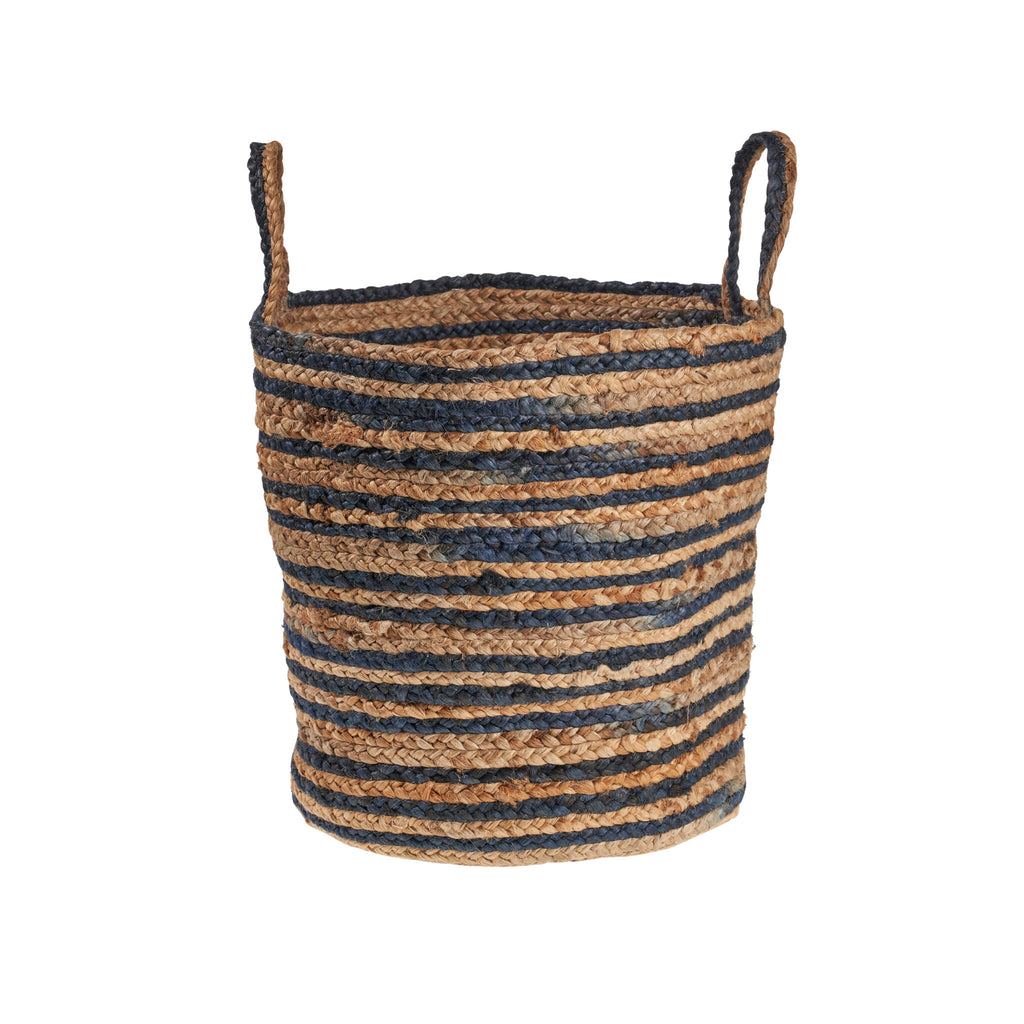 Beautiful Handmade Natural Blue Decorative Basket