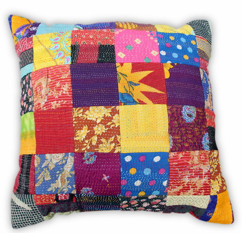 Multicolor Natural Cotton 16" x 16" Pillow