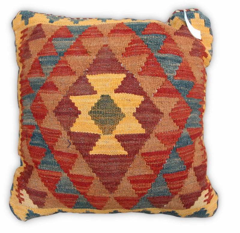 Hand Woven Kilim Pillows Filled with Cotton