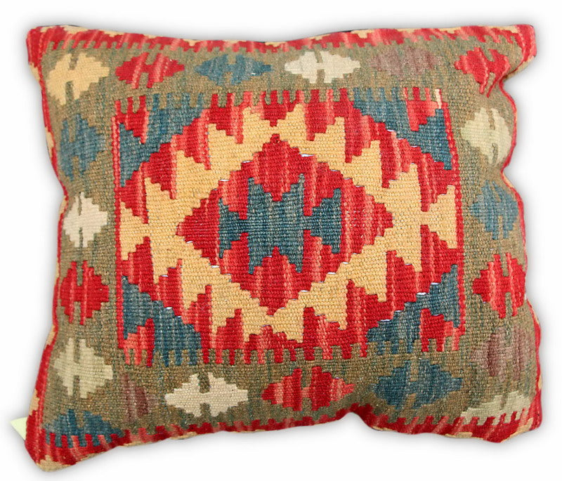 Beautiful Multicolor Pure Woolen Kilim Pillow