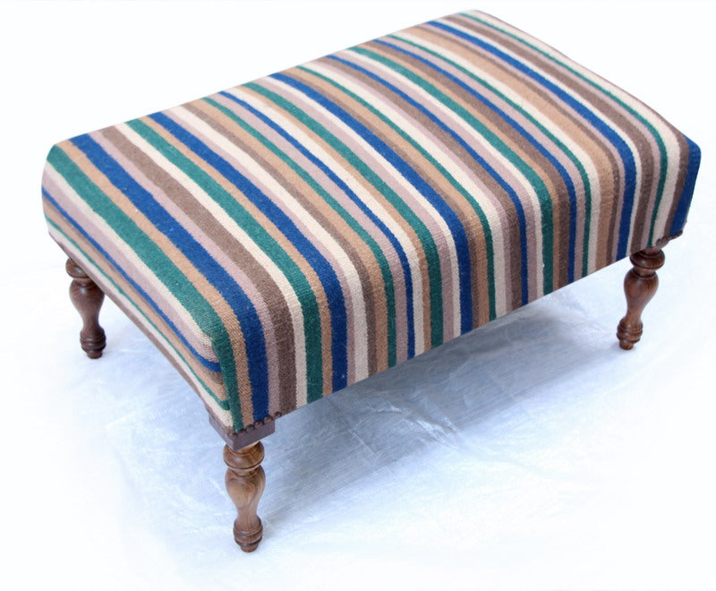 2"W x 4"L x 17" H Multicolor Handcrafted Bench