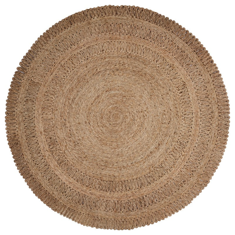 Hand Braided Natural Jute Rug