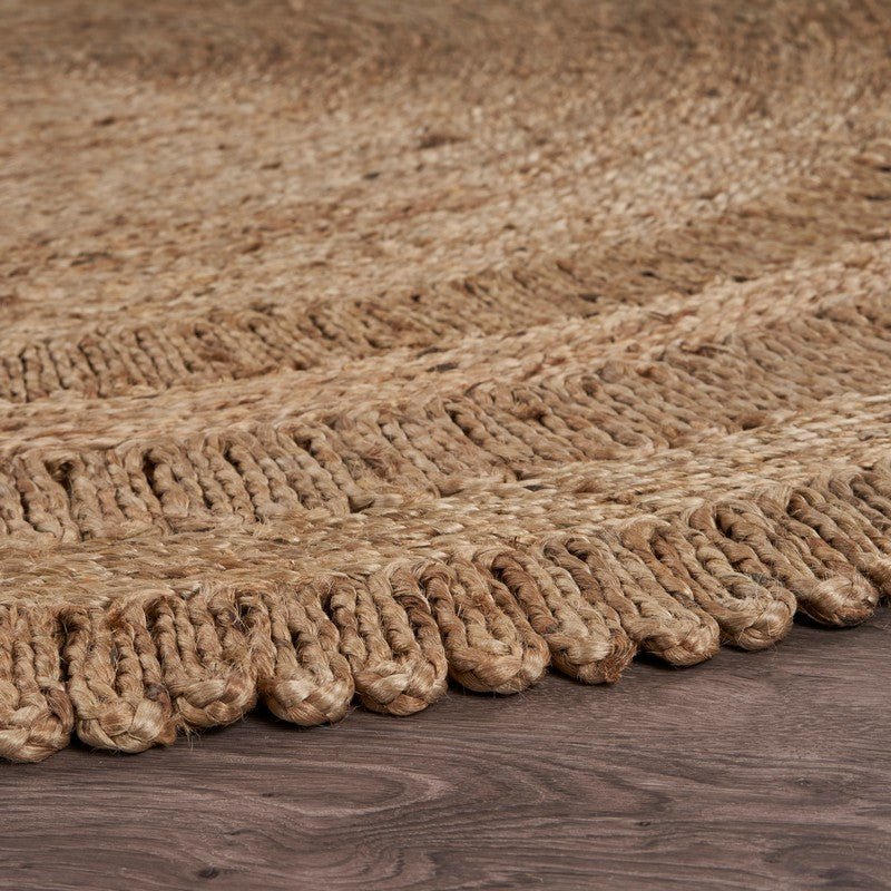 Hand Braided Natural Jute Rug
