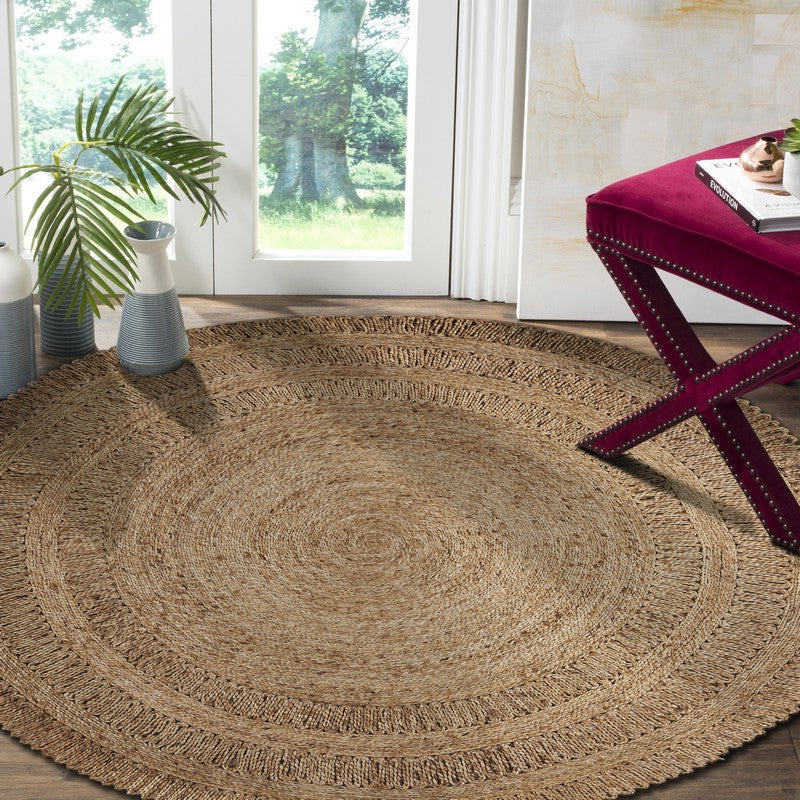 Hand Braided Natural Jute Rug
