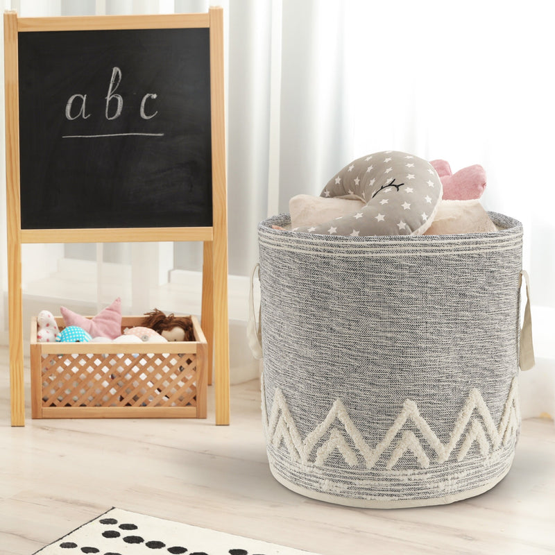 Pure Cotton Large Size Handcrafted Decorative Basket