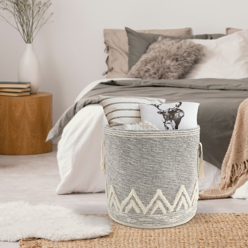 Pure Cotton Large Size Handcrafted Decorative Basket