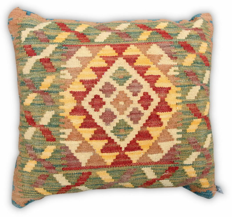 Tribal Pattern Cotton Fill Hand Woven Pillow