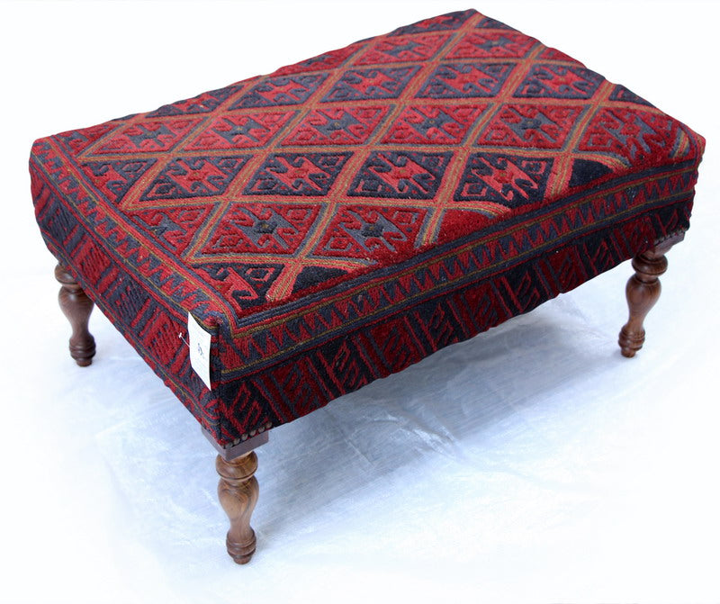 Beautiful Burgundy Color Handmade Woolen Bench