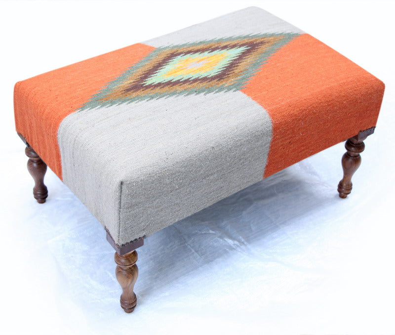 100% Natural Woolen Sherbet Color Bench
