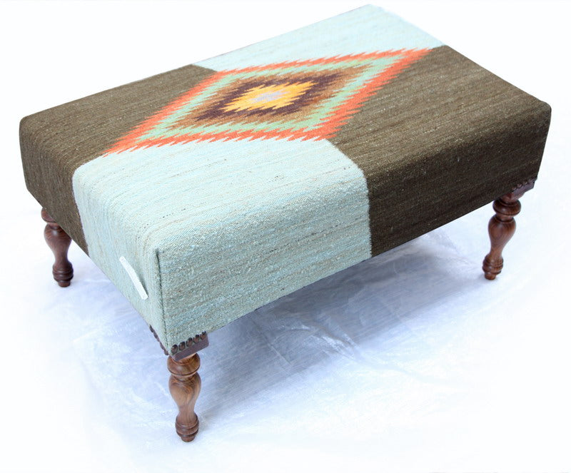 100% Natural Wool Handcrafted Bench
