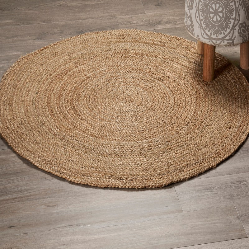 Round Natural Thick Jute Rug