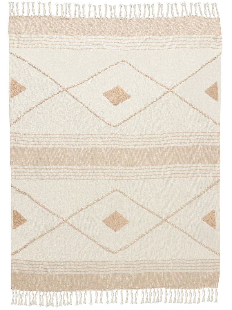 Unique Designed Multicolor Cotton Cozy Throw